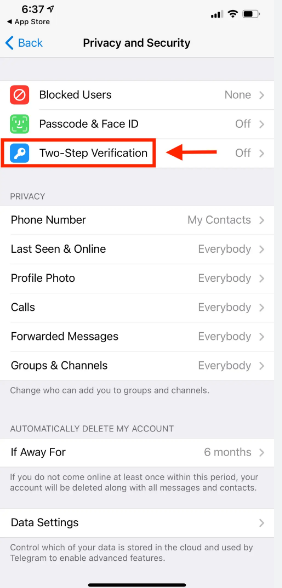 How to Enable Two-Step Verification on the Telegram App