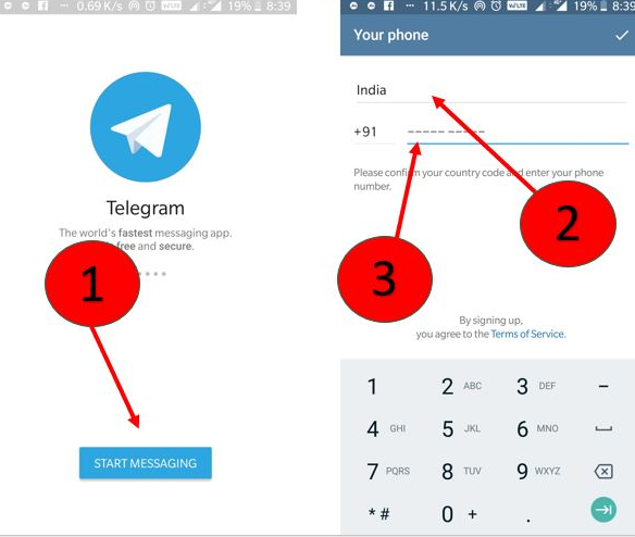 How to Create a Telegram account on Android