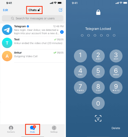 How to lock your Telegram chats 