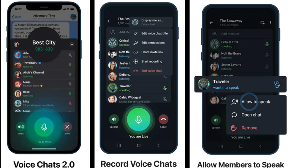 5 things to know about the voice chat feature on Telegram