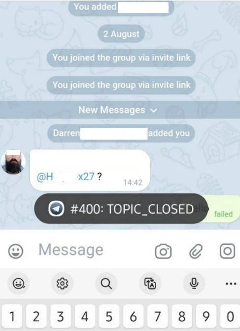 Group Topic Lockout : r/Telegram