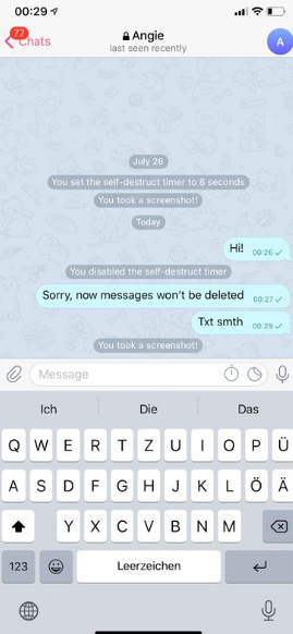 Secret Chat in Telegram